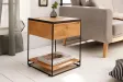 Table de Chevet Bois Massif Style Industriel 40cm | Petit prix
