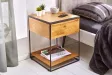 Table de Chevet Bois Massif Style Industriel 40cm | Petit prix