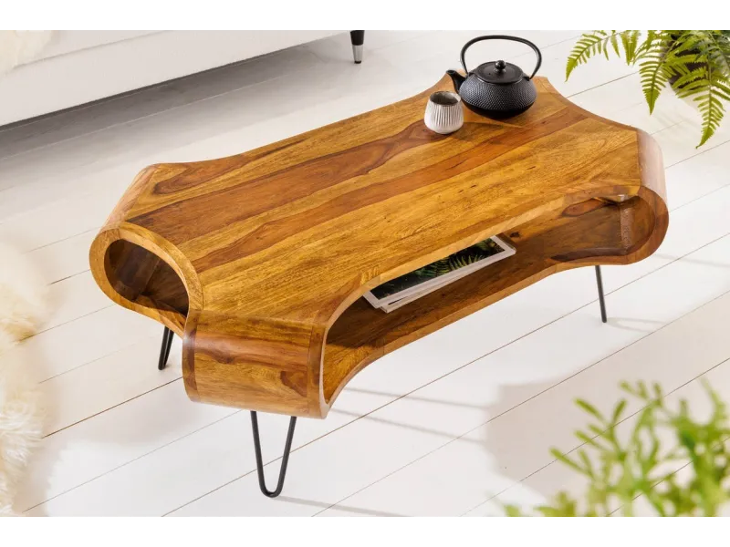 Table Basse en Bois 105cm Mango pas cher