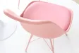Lot de 4 Chaises Scandinave Rose – Simili Cuir et Métal | Chaise Scandinave Pas Cher
