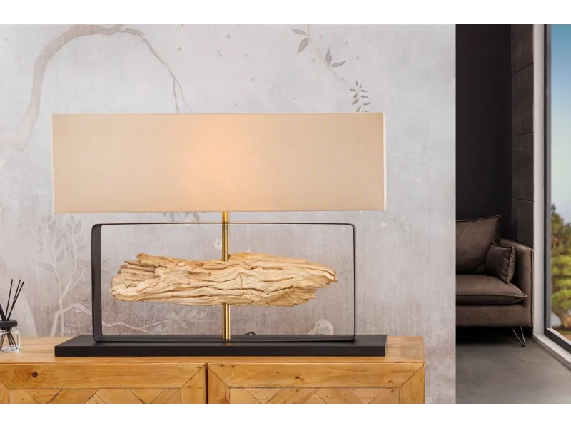 Lampe à poser 80cm ROUSILIQUE – Élégance et naturel réunis