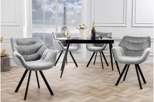 Chaises capitonnées |Lot de 2 Chaises design scandinave de salle à ...