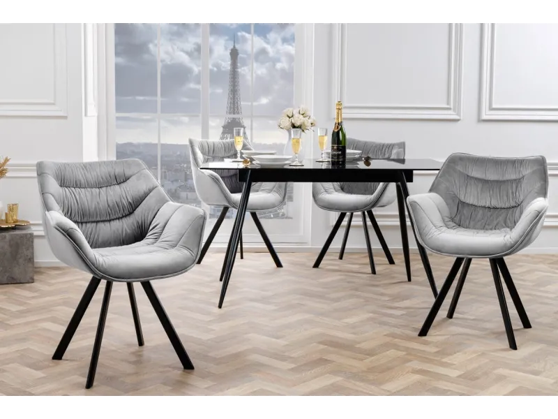 Chaises capitonnées |Lot de 2 Chaises design scandinave de salle à ...