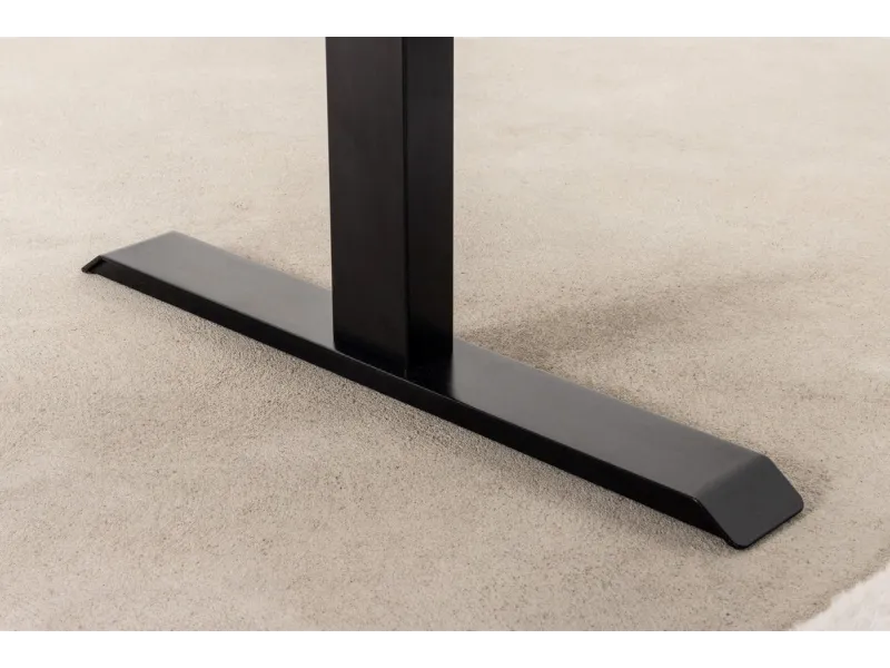 Bureau réglable en hauteur électriquement coloris Chêne 160x80 cm