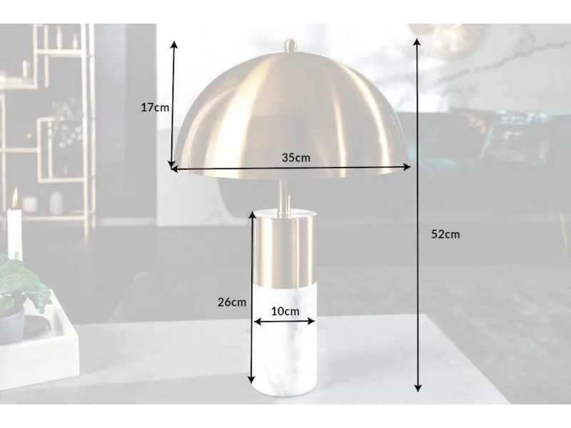 Lampe à poser design coloris bleu et beige en lin et céramique Lamp...