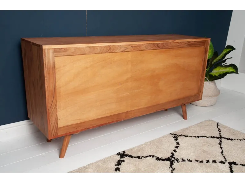 Bahut Scandinave en Bois Massif 2 Portes et 3 Tiroirs – Bahut Pas Cher