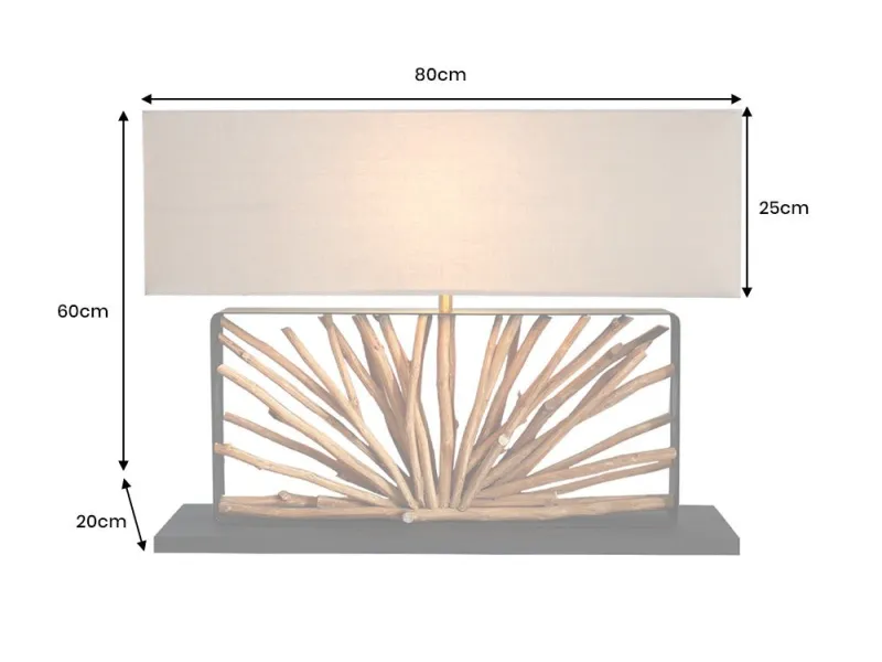 Lampe à poser design de couleur gris en béton Lampes à poser |adeniahome...