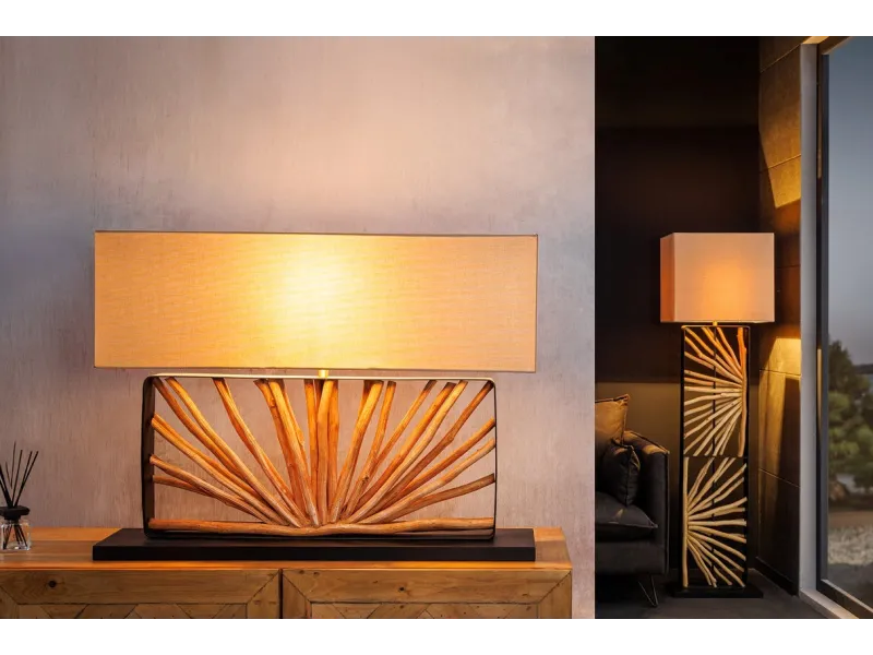 Lampe à poser design de couleur gris en béton Lampes à poser |adeniahome...