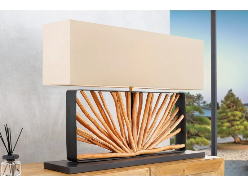 Lampe à poser design de couleur gris en béton Lampes à poser |adeniahome...