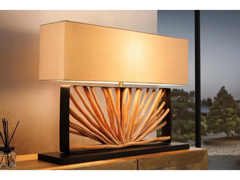 Lampe à poser design de couleur gris en béton Lampes à poser |adeniahome...