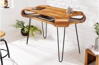 Table de bureau design rétro de 120cm à un tiroir et une niche home... 2