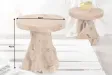 Table d'appoint design naturel de 40cm en bois massif Table d'appoi...