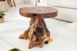 Table d'appoint design naturel de 40cm en bois massif Table d'appoi...