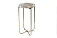 Lot de 2 tables d'appoint design coloris multicouleur en agate et m...