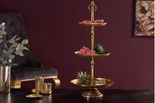 Plateau design oriental coloris cuivre en métal Objets de décoratio...