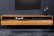 Meuble TV contemporain |Meuble TV style industriel en bois massif e...