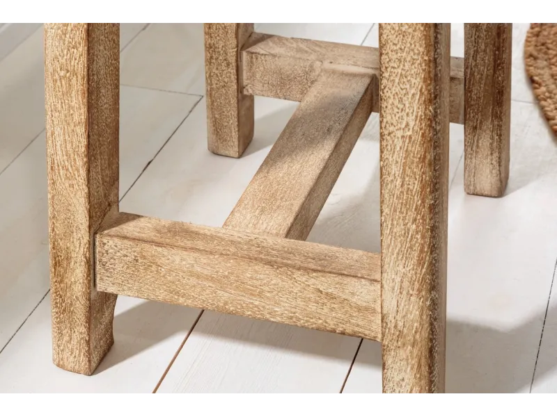 Tabouret 40 cm de hauteur | Bois de manguier naturel artisanal |adeniahome...