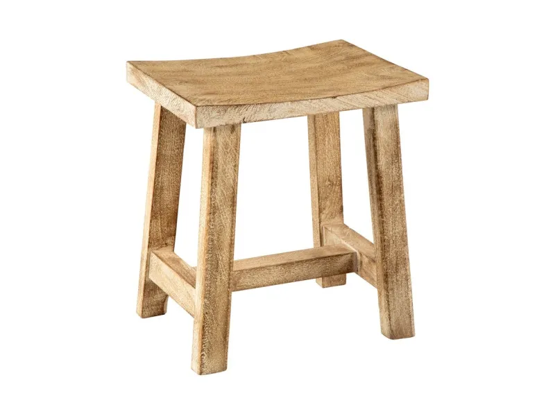 Tabouret 40 cm de hauteur | Bois de manguier naturel artisanal |adeniahome...