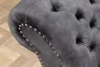 Méridienne Chesterfield 170 cm Velours Gris Antique|adenia...
