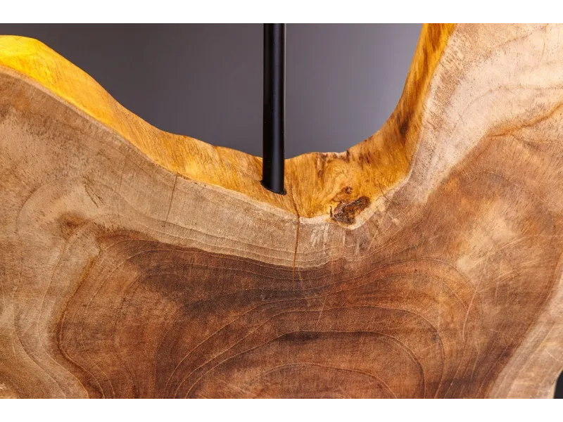 Lampe à poser contemporaine de 40cm coloris noir en laine et en bét...