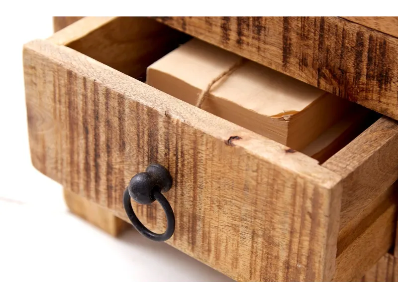 Table basse contemporaine |Table basse design fossile en bois et ve...