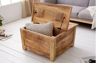 Table basse contemporaine |Table basse design fossile en bois et ve... 2