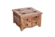 Table basse contemporaine |Table basse design fossile en bois et ve...
