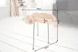 Table d'appoint en bois massif style rustique Table d'appoint |adenia...