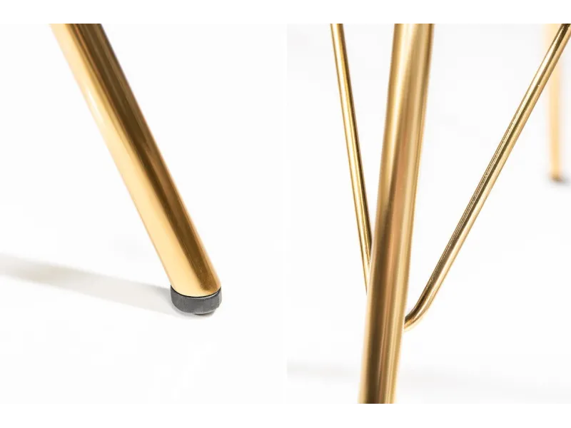 Lot de 4 chaises modernes en polyester coloris gris antique Chaises...