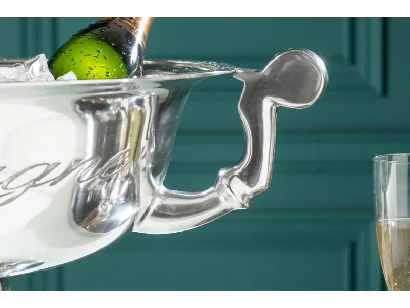 Vasque décorative pour champagne/glace en aluminium argenté Vases, ...