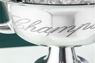 Vasque décorative pour champagne/glace en aluminium argenté Vases, ... 2