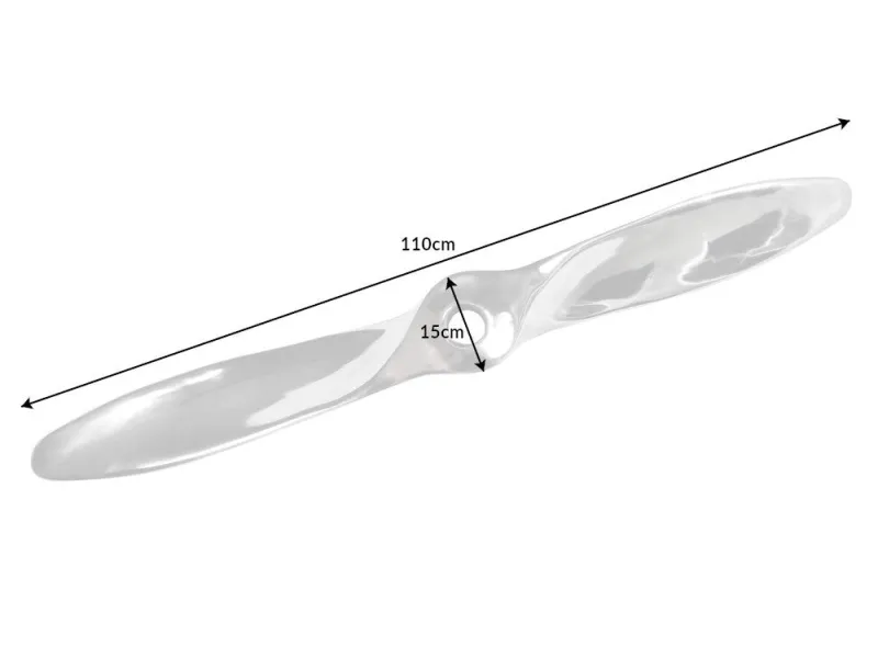 Objet décoratif design hélice coloris argenté en aluminium Objets d...