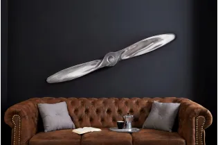 Objet décoratif design hélice coloris argenté en aluminium Objets d...