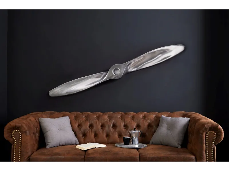 Objet décoratif design hélice coloris argenté en aluminium Objets d...