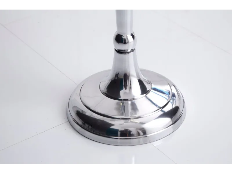 Chandelier 120 cm design 5 branches en aluminium argenté Objets de ...