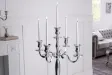 Chandelier 120 cm design 5 branches en aluminium argenté Objets de ...