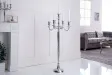 Chandelier 120 cm design 5 branches en aluminium argenté Objets de ...