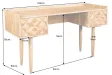 Bureau de 120cm design Scandinave coloris blanc Secrétaire |adeniahome...