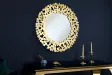 Miroir ronde style maritime tau naturel 60cm pas cher
