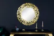 Miroir ronde style maritime tau naturel 60cm pas cher