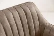 Lot de 2 tabourets de bar en velours coloris taupe