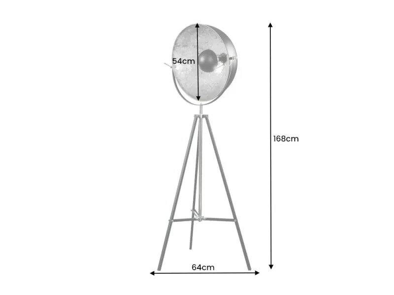 Lampadaire design en acier inoxydable et en aluminium coloris noir ...