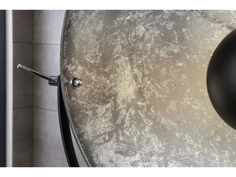 Lampadaire design en acier inoxydable et en aluminium coloris noir ...