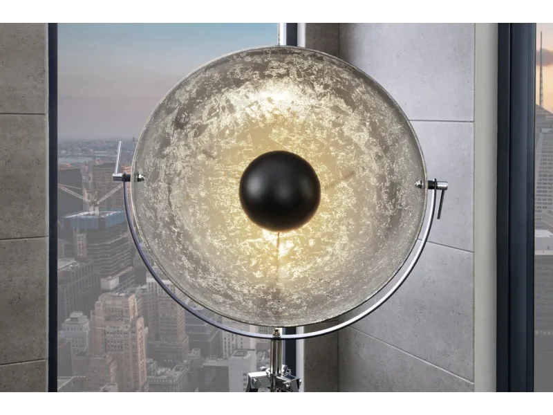 Lampadaire design en acier inoxydable et en aluminium coloris noir ...