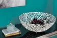 Bol de fruit 30 cm décoratif en aluminium argenté Objets de décorat...