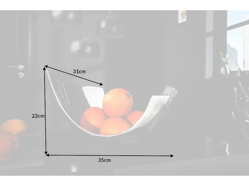 Corbeille de fruit 35 cm en aluminium argenté Objets de décoration ...