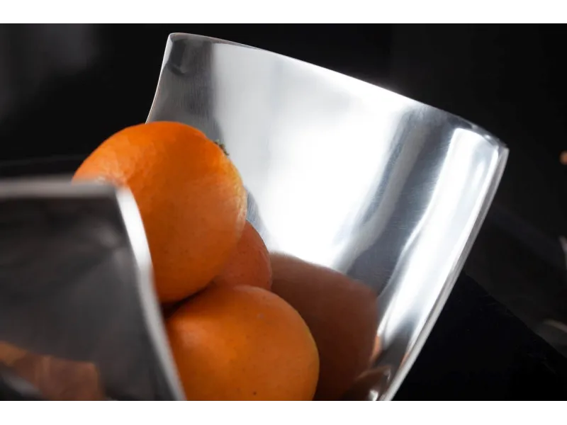 Corbeille de fruit 25 cm en aluminium argenté Objets de décoration ...