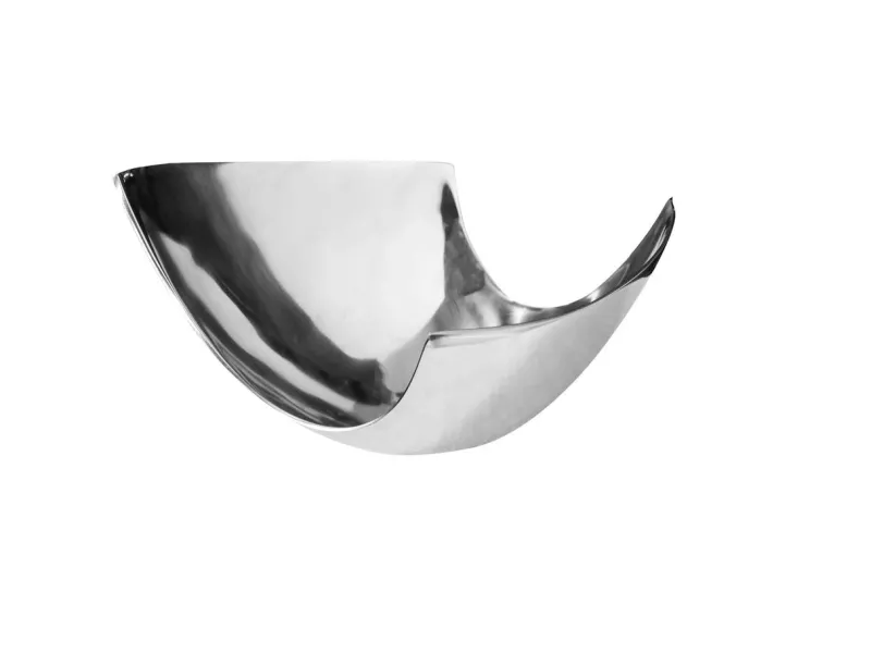 Corbeille de fruit 25 cm en aluminium argenté Objets de décoration ...