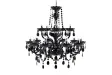 Lustre noir avec 15 bougies Suspensions |adeniahome.com