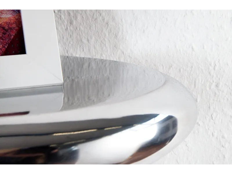 Étagère murale 5 pièces design LARME en aluminium argenté |adeniahome...